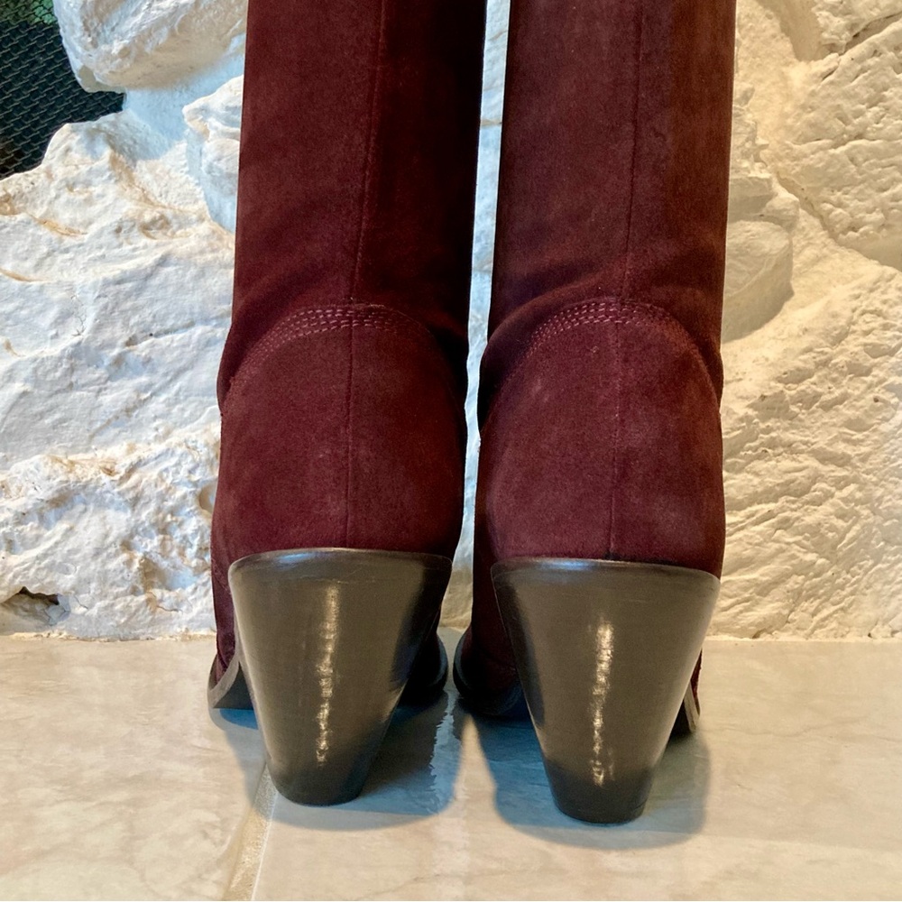 NWT and box Free People brand triple crown over the knee suede boots- size 8 - Picture 7 of 16